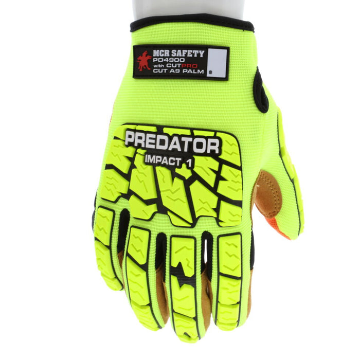 MCR Safety PD4900 Predator Hi-Vis Needle-Resist Impact Gloves product photo