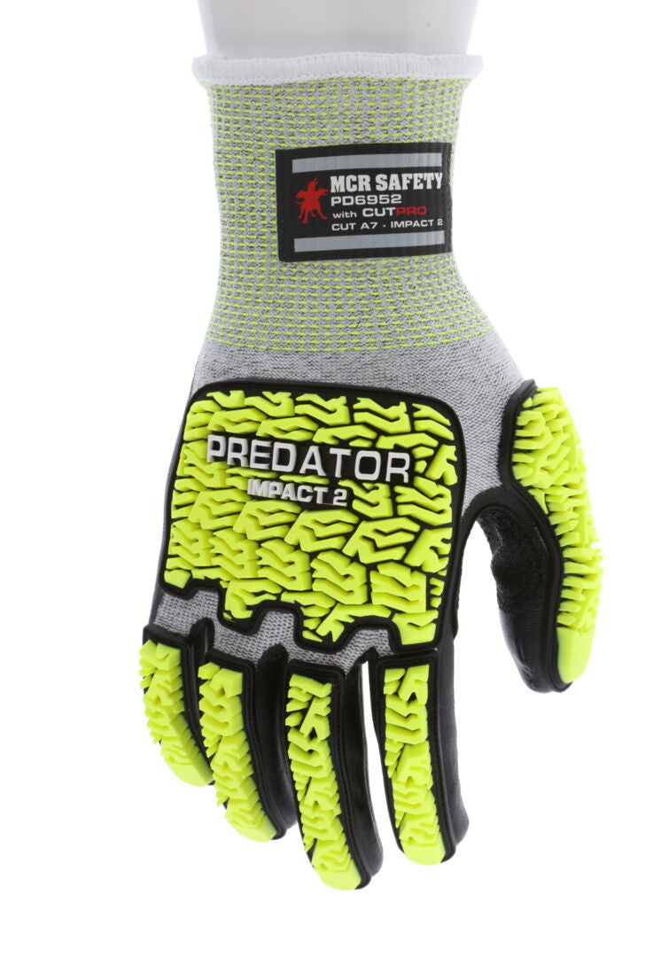 MCR Safety PD6952 Predator Impact Gloves, A7 Cut, Level 2 Impact product photo