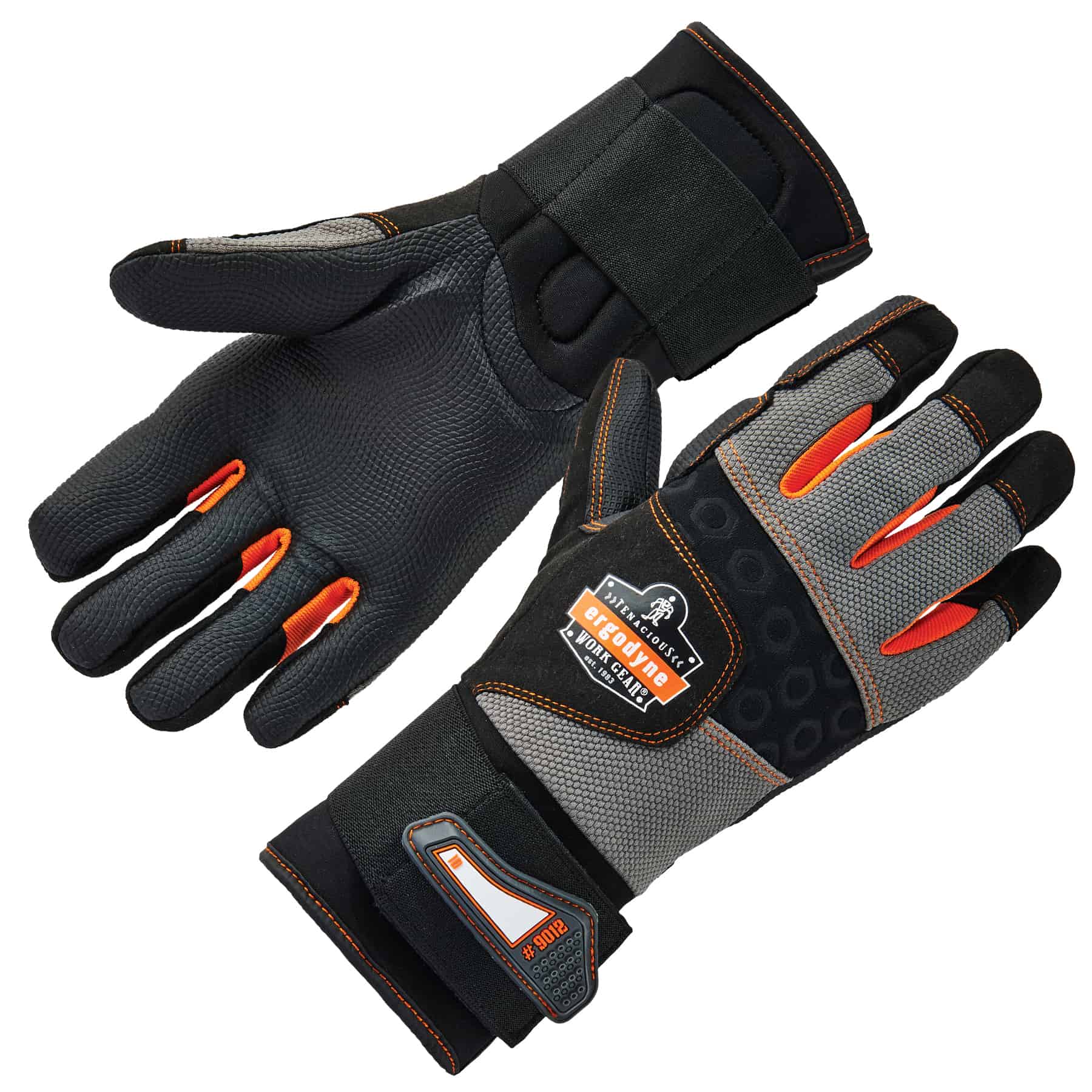 Ergodyne ProFlex 9012 — Jackhammer Gloves with Full-Length AVC Padding (ANSI S2.73 / ISO 10819) product photo