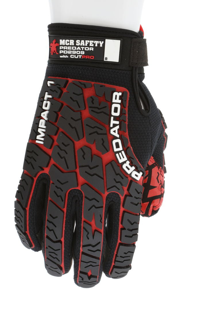 MCR Safety PD2909 Predator Impact Gloves, HyperMax HPPE CutPro product photo
