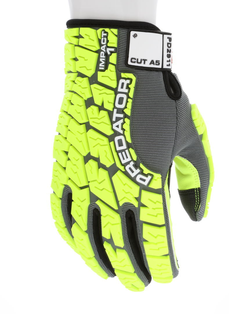 MCR Safety PD2911 Predator Impact Gloves, HyperMax Cut + MAXGrid product photo