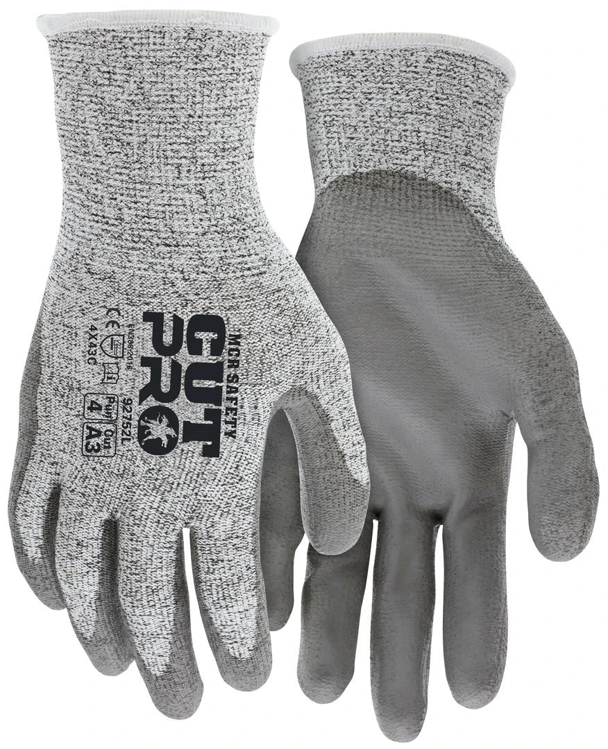 MCR Safety 92752 CutPro A5 Polyurethane-Coated Gloves — Small-Hand Fit product photo