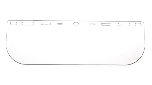 Pyramex S1020HS clear polycarbonate half face shield with adjustable headgear suspension