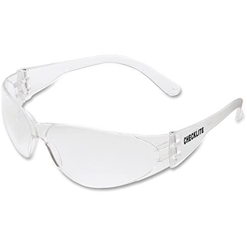 MCR Checklite CL1 Safety Glasses — ANSI Z87.1+ Rectangular, 4-Point Ratchet Temples product photo
