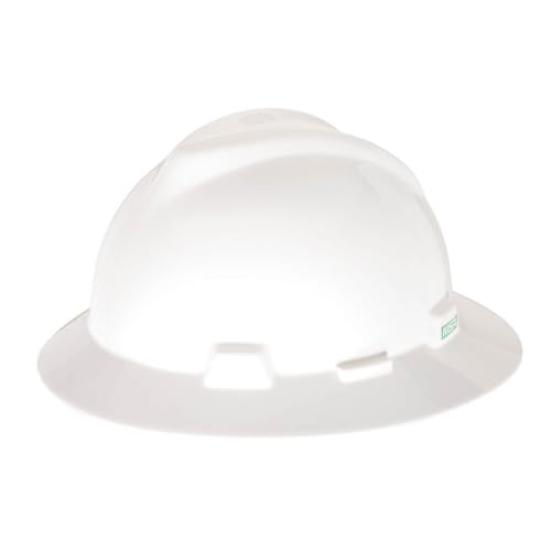 MSA V-Gard Full-Brim Hard Hat, Fas-Trac III or Staz-on Suspension product photo