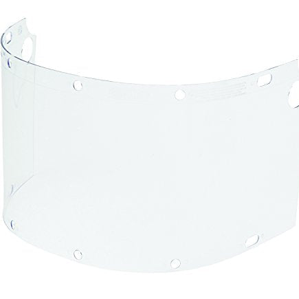Fibre-Metal 6750CL clear propionate replacement face shield window for FM400DC and FM500DC dual-crown headgear
