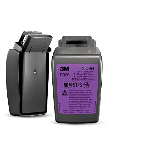3M Secure Click D9093 P100 Respirator Filter, Hard Case product photo