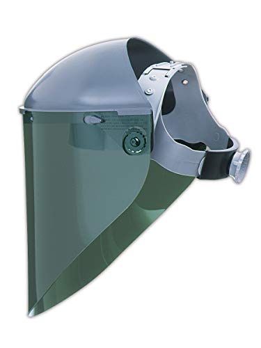 Honeywell North 4199IRUV5BP IR/UV shade 5 welding faceshield window, green-tinted replacement visor