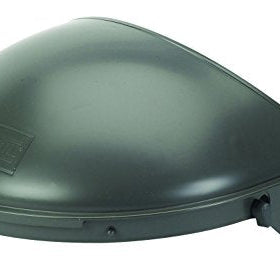 Fibre-Metal F5500 hard hat high-performance face shield assembly with clear optical-grade window and adjustable headgear