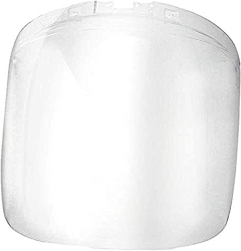 Sellstrom 32100 clear replacement face shield window for the DP4 series, optical-grade hard-coated visor