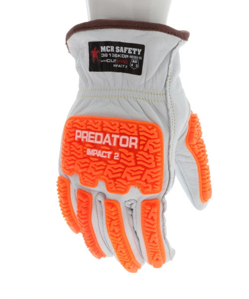 MCR Safety 36136KDP CutPro Kevlar Impact Gloves, Goatskin Double Palm product photo