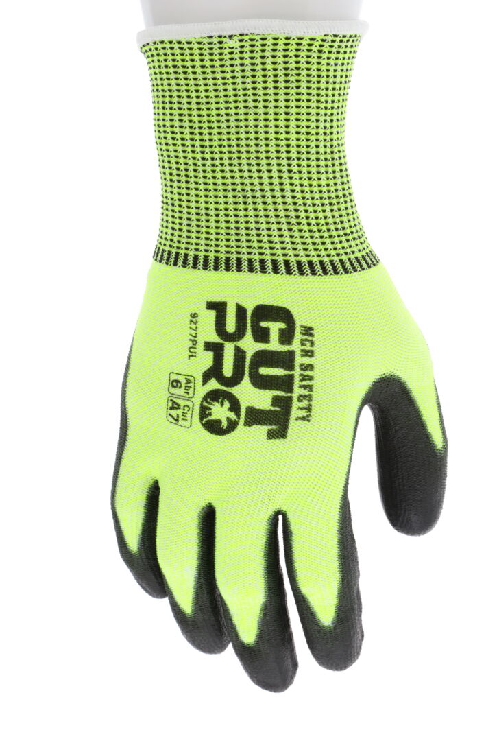 MCR Safety 9277PUS CutPro A7 Hi-Vis PU Gloves product photo