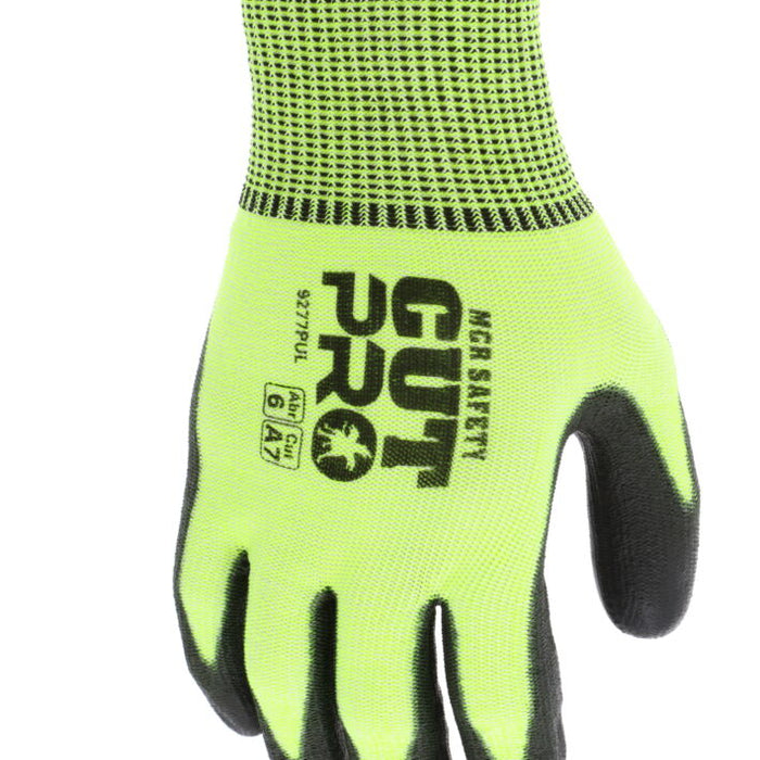 MCR Safety 9277PUS CutPro A7 Hi-Vis PU Gloves product photo