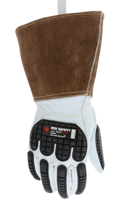 MCR Safety 48406K Welding Gloves, Goatskin Kevlar-Lined MIG/TIG (Impact) product photo