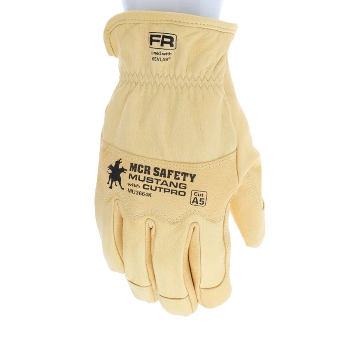 MCR Safety MU3664K Mustang HiDex Goatskin Kevlar FR Gloves product photo