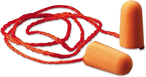 3M 1110 Corded Foam Earplugs — NRR 29 (100-Pair Box) product photo