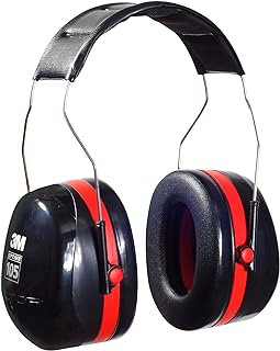 3M PELTOR Optime 105 H10A Ear Muffs - NRR 30 Over-the-Head Hearing Protection product photo