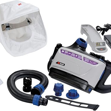 3M Versaflo TR-600-HKS Healthcare PAPR Kit with small loose-fitting headcover and TR-600 blower unit