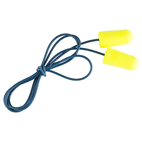 3M E-A-Rsoft Yellow Neons Metal Detectable Earplugs — Corded, NRR 33 (311-4106) product photo