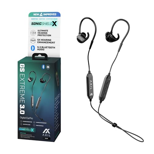 AXIL GS Extreme 3.0 In-Ear Shooting Ear Protection — NRR 26 Bluetooth Earbuds product photo