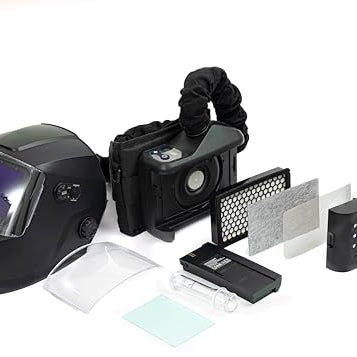 American Alloy AA-AF400-PRO PAPR Welding Helmet, True Color ADF, 5 Arc Sensors product photo