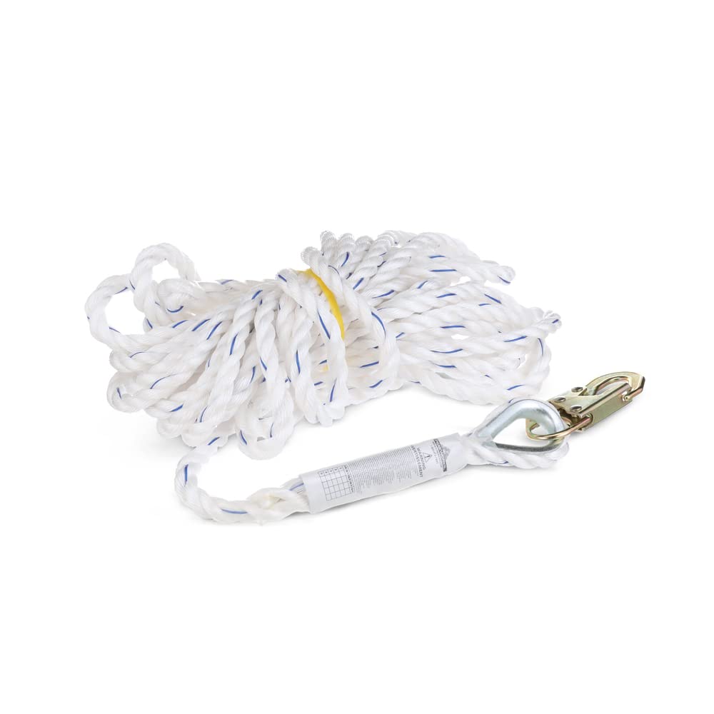 Peakworks Fall Protection Rope — Polysteel 5/8 in Vertical Lifeline with Snap Hook product photo