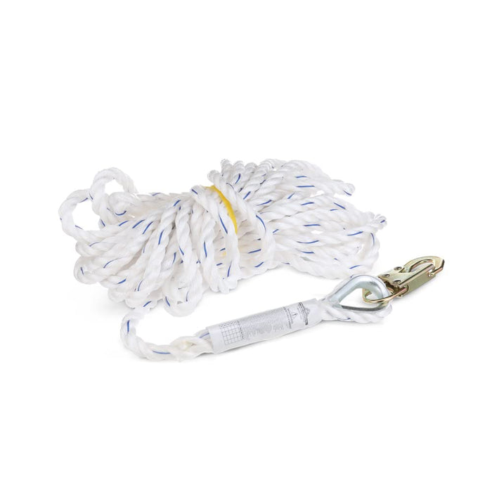 Peakworks Fall Protection Rope — Polysteel 5/8 in Vertical Lifeline with Snap Hook product photo
