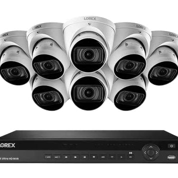 Lorex Nocturnal 4K 16-Channel NVR — 8 Dome Cameras product photo