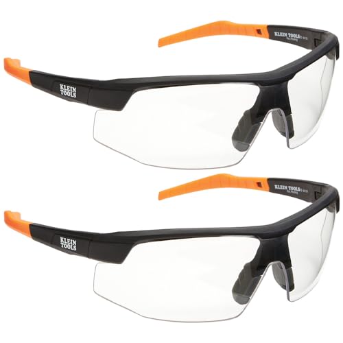 Klein Tools Semi-Frame Safety Glasses — ANSI Z87.1+ Anti-Fog Wide-Wrap product photo