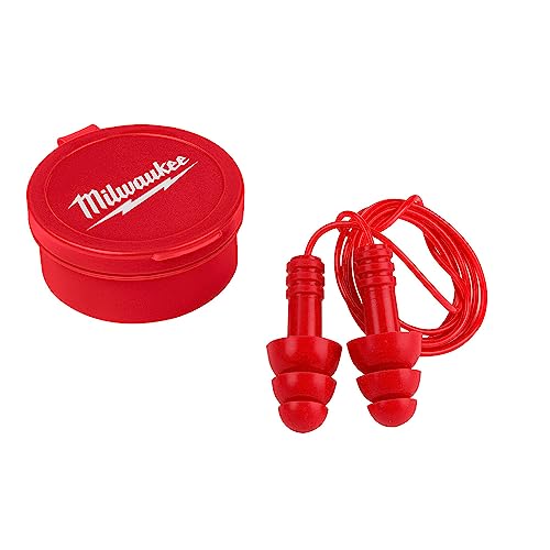 Milwaukee Reusable Corded Earplugs — NRR 26 product photo