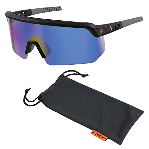 Ergodyne Skullerz AEGIR-AFASM Safety Glasses — ANSI Z87.1+ Blade-Style Mirror product photo