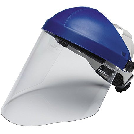 3M H8A ratchet headgear and WP96 clear polycarbonate visor combination face shield