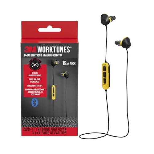 3M WorkTunes Earplugs, In-Ear Bluetooth Hearing Protector (NRR 19) product photo