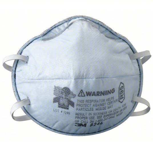 3M 8246 R95 disposable respirator with nuisance acid gas relief