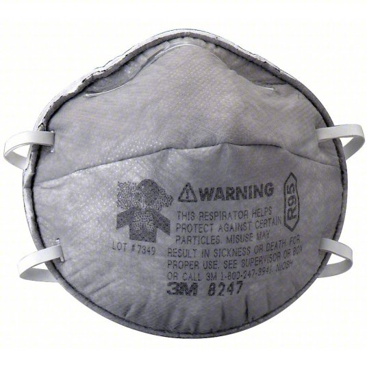 3M 8247 R95 disposable respirator with nuisance organic vapor relief