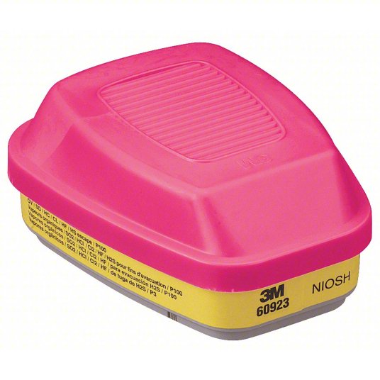 3M 60923 P100 Acid Gas Organic Vapor Respirator Cartridge product photo
