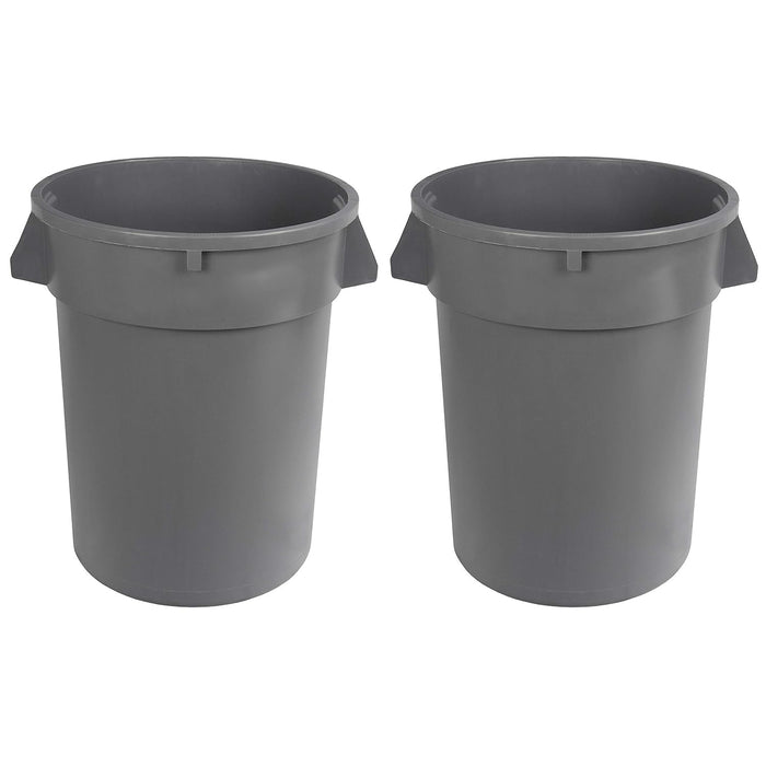Amazon Basics 32 Gallon Round Trash Cans — 2-Pack product photo
