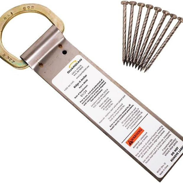 Guardian 00500 RIDG-1 Permanent Roof Anchor — Single D-Ring product photo