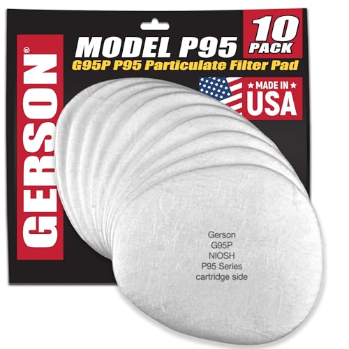 Gerson G95P P95 Filter Pads for Gerson Cartridges, 5 Pair/Box product photo
