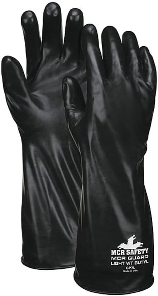 MCR Safety CP7XL Butyl Rubber Gloves — 7-Mil Smooth Gauntlet product photo