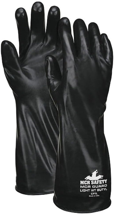 MCR Safety CP7XL Butyl Rubber Gloves — 7-Mil Smooth Gauntlet product photo