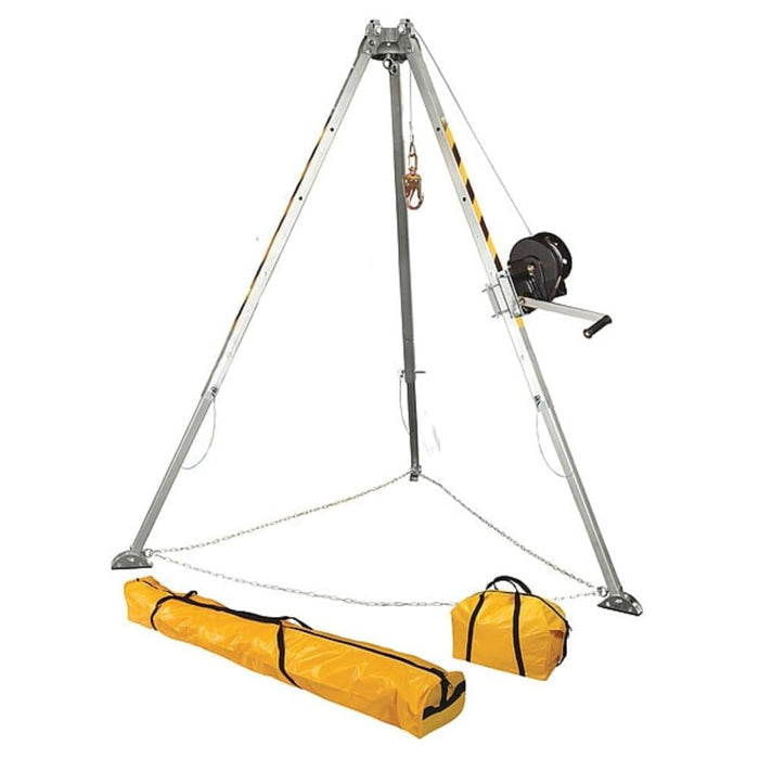 FallTech 7507 Confined Space Tripod Kit — 7276 Tripod + 60 ft Personnel Winch (ANSI Z359.4) product photo