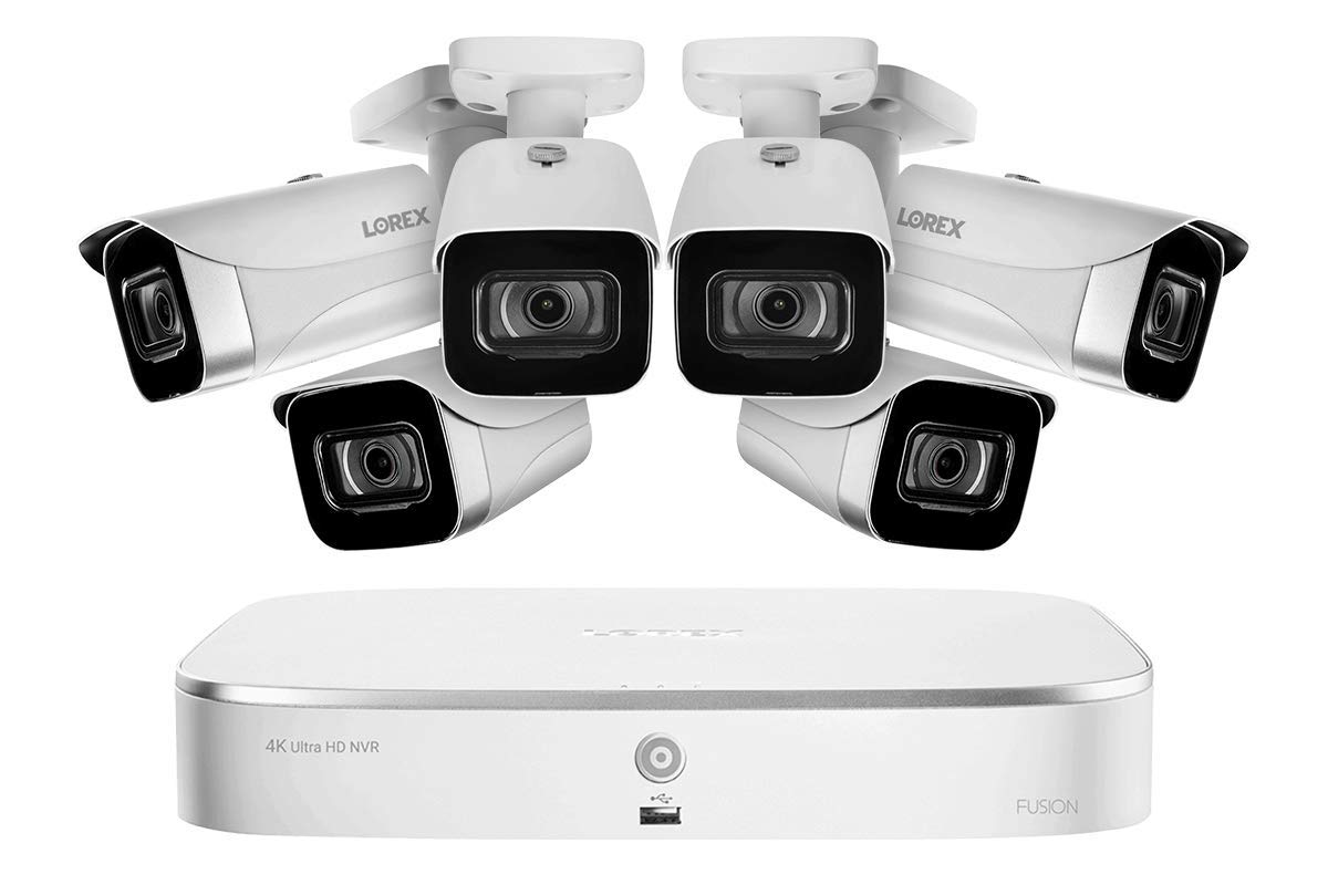 Lorex Fusion 4K 16-Channel NVR — 6 Bullet Cameras product photo