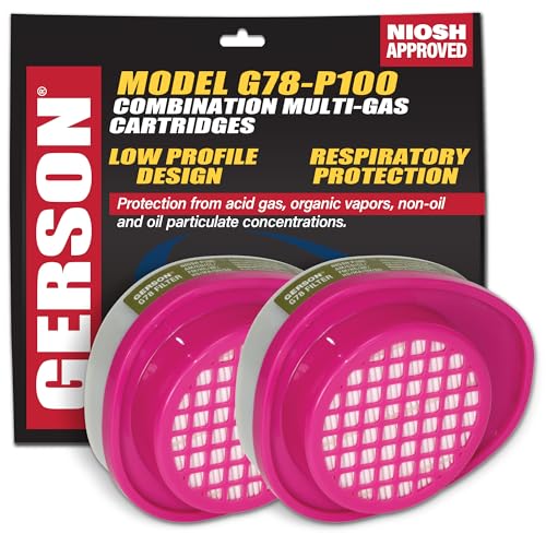 Gerson G78 Multi-Gas P100 Cartridge — NIOSH Approved, Half and Full Face product photo