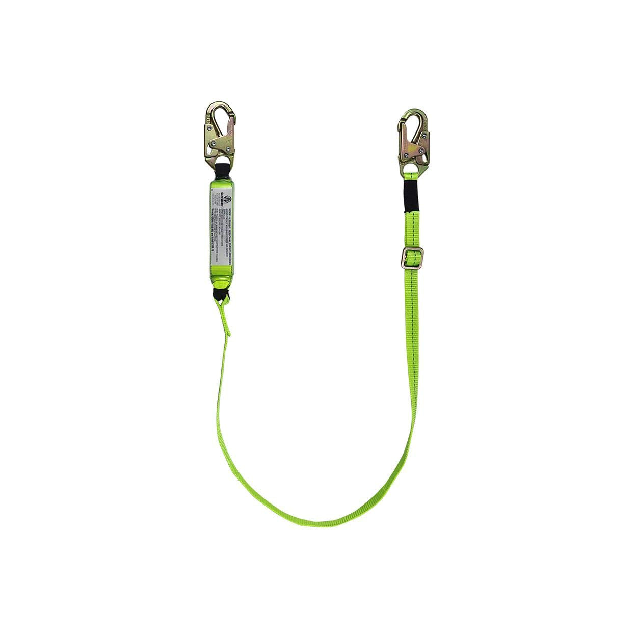 SafeWaze FS560-AJ Adjustable Shock Absorbing Lanyard — Single Leg, 4 to 6 ft product photo
