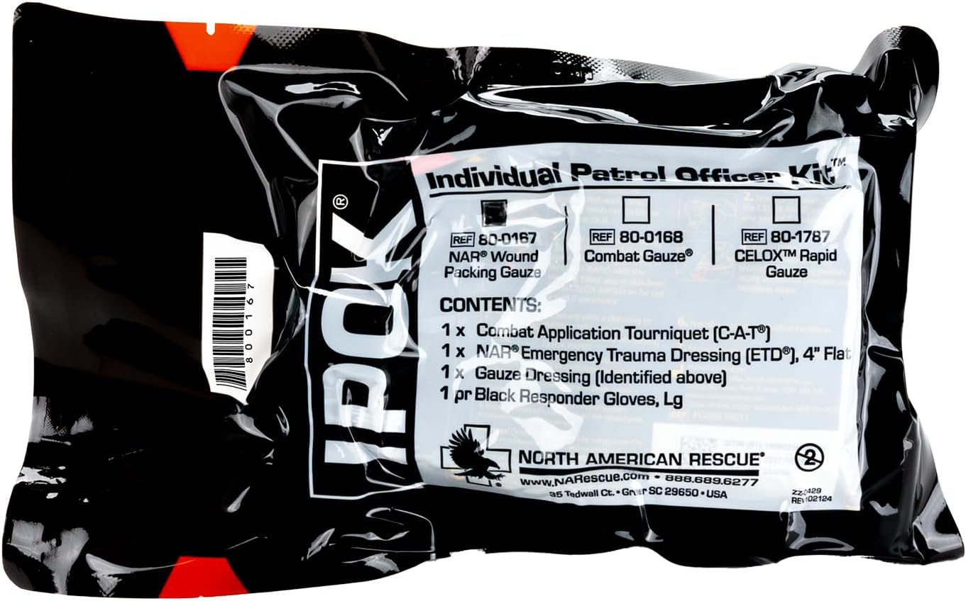 NAR IPOK Individual Patrol Officer Kit — C-A-T Tourniquet, ETD & Gauze (80-0167) product photo