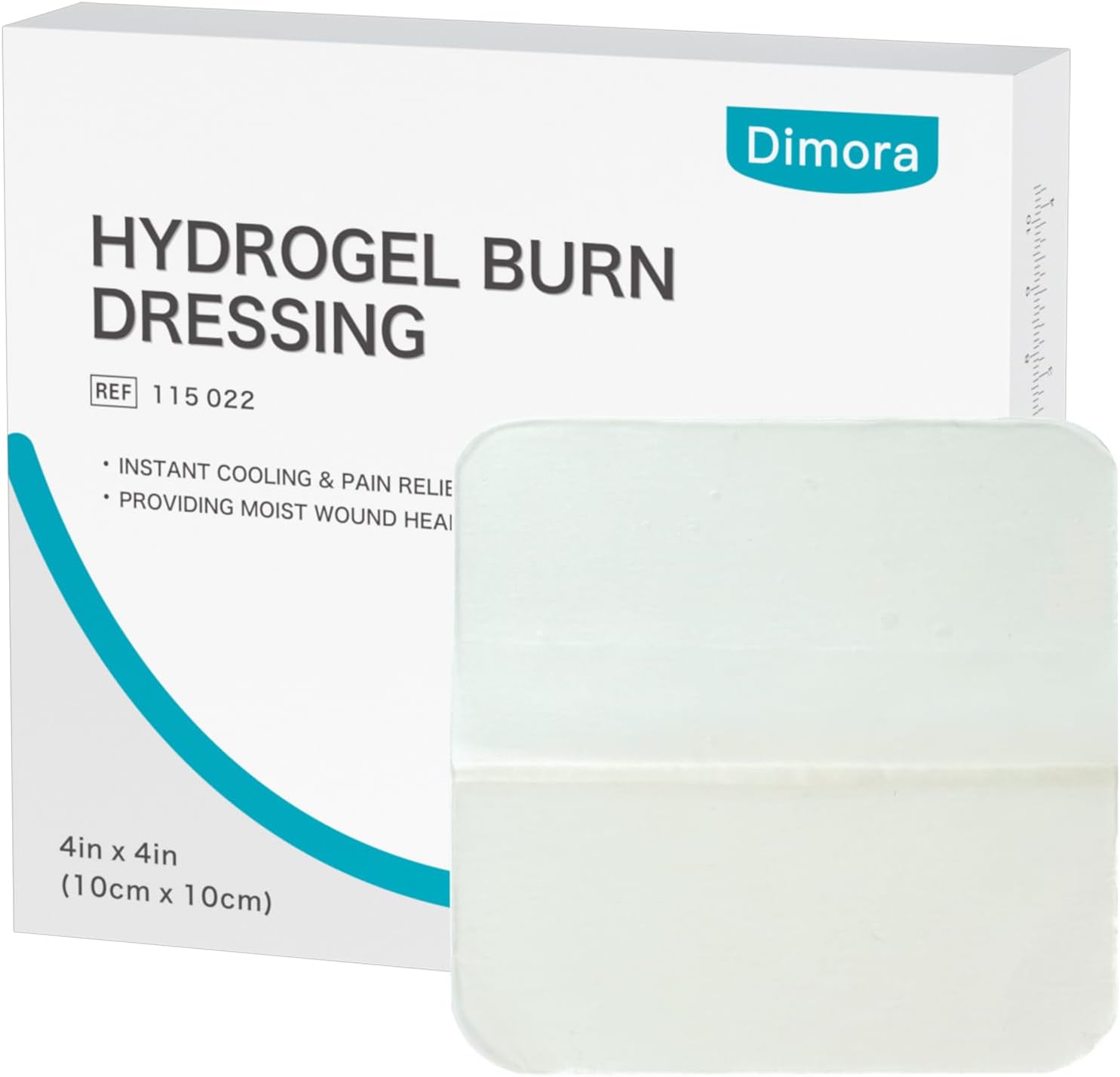 Dimora Hydrogel Burn and Wound Dressing, 4 x 4 Inch product photo