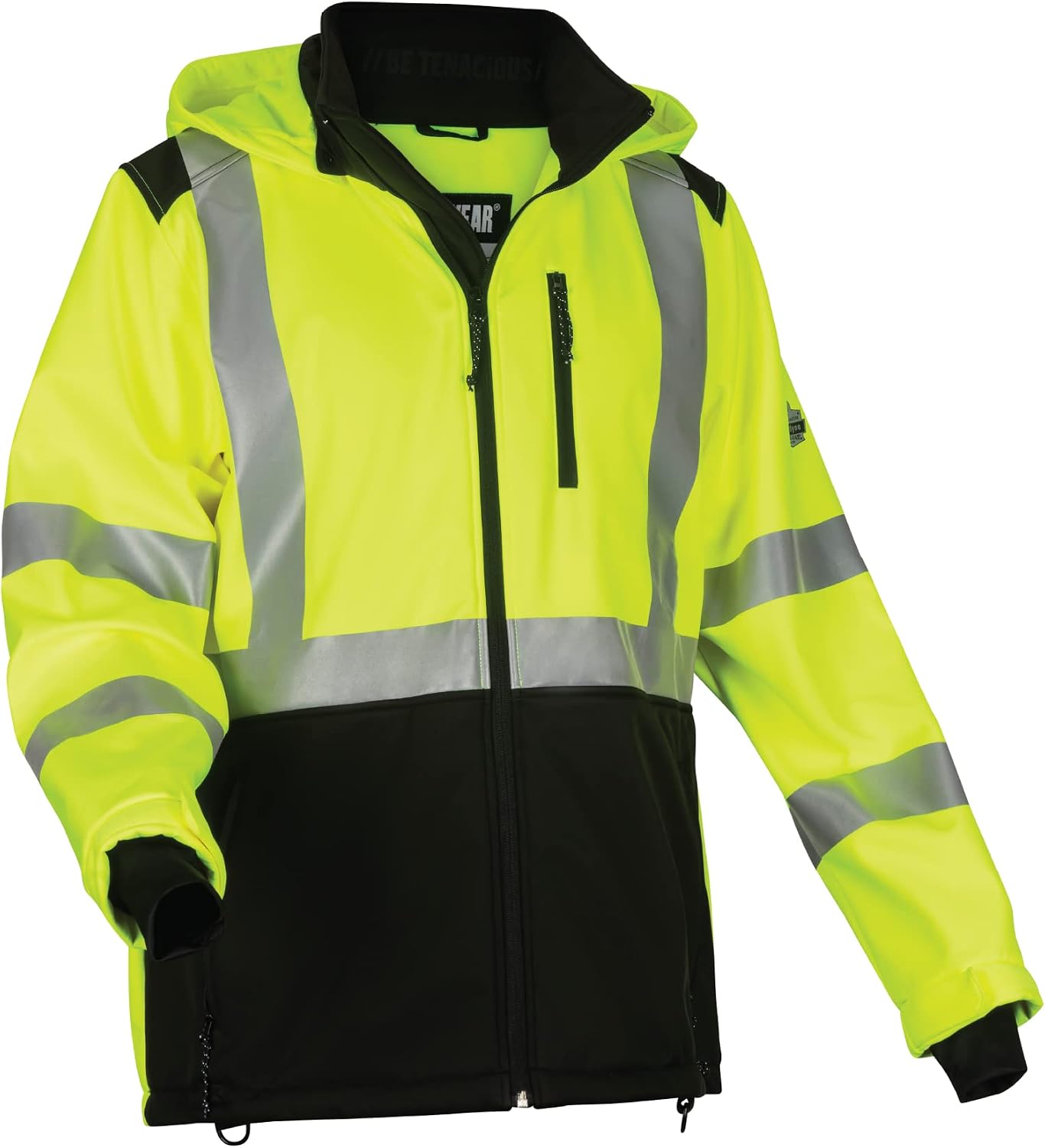 Ergodyne GloWear 8353 Hi-Vis Softshell Jacket — Type R Class 3, Fleece-Lined product photo
