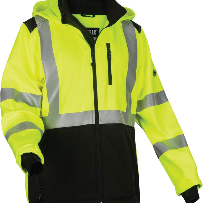 Ergodyne GloWear 8353 Hi-Vis Softshell Jacket — Type R Class 3, Fleece-Lined product photo