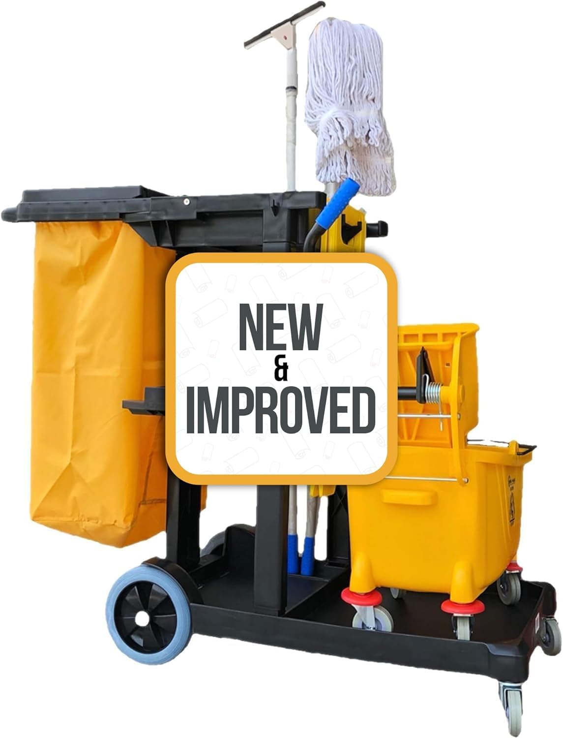 Simpli-Magic Cart — 3-Shelf Janitorial, 330 lb product photo